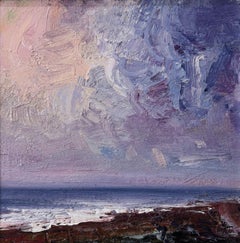 The North. Richard K Blades. Oil painting of the sea and sky Turner influence.
