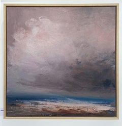 Zur Rückkehr.  Richard K. Blades.  Ölgemälde des Meeres in der Abenddämmerung mit Turner-Einfluss.