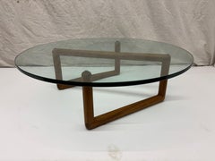 Table basse en bois de zèbre de Richard Kagan