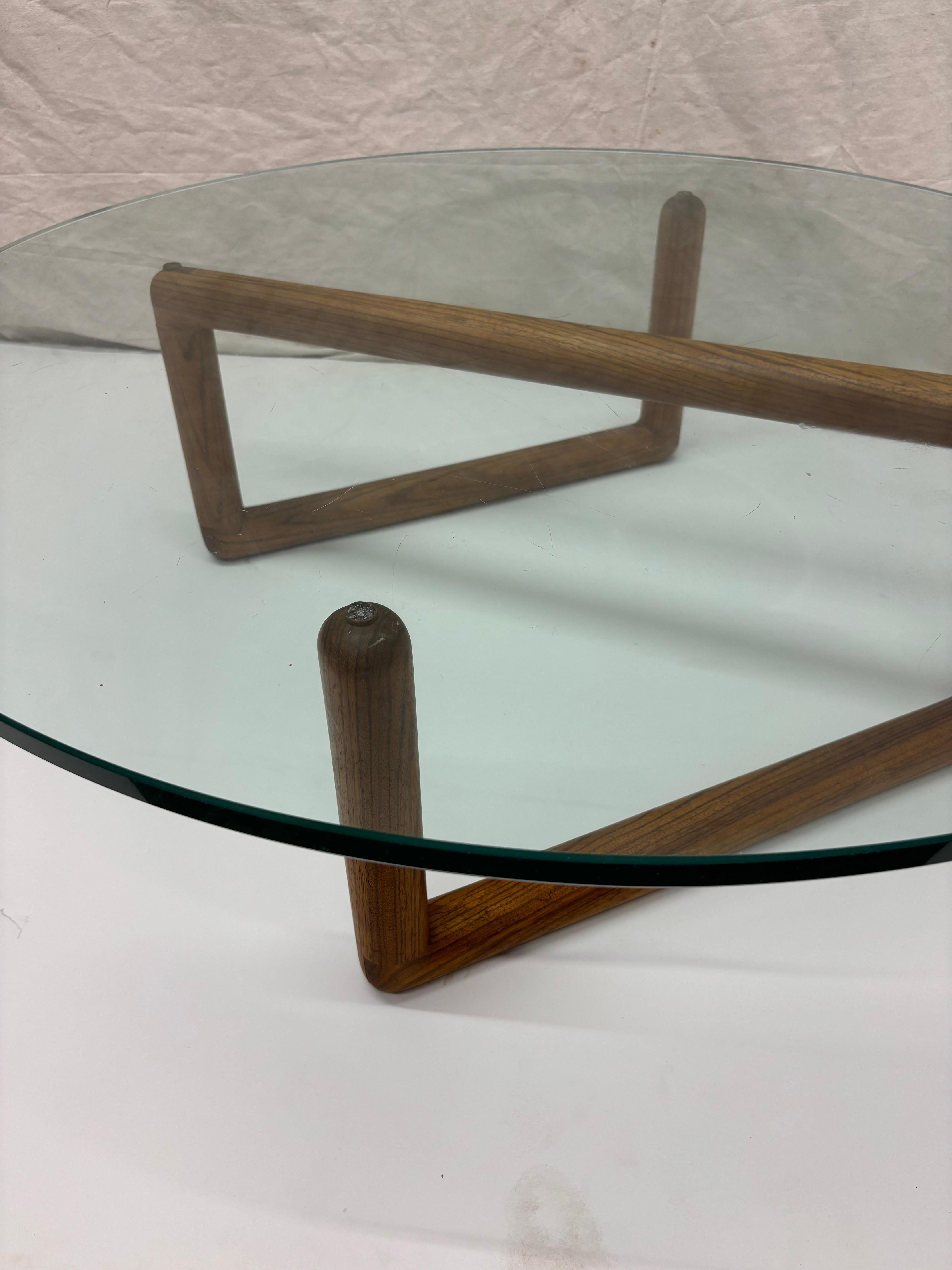 Mid-Century Modern Richard Kagan Zebra Wood Coffee Table For Sale