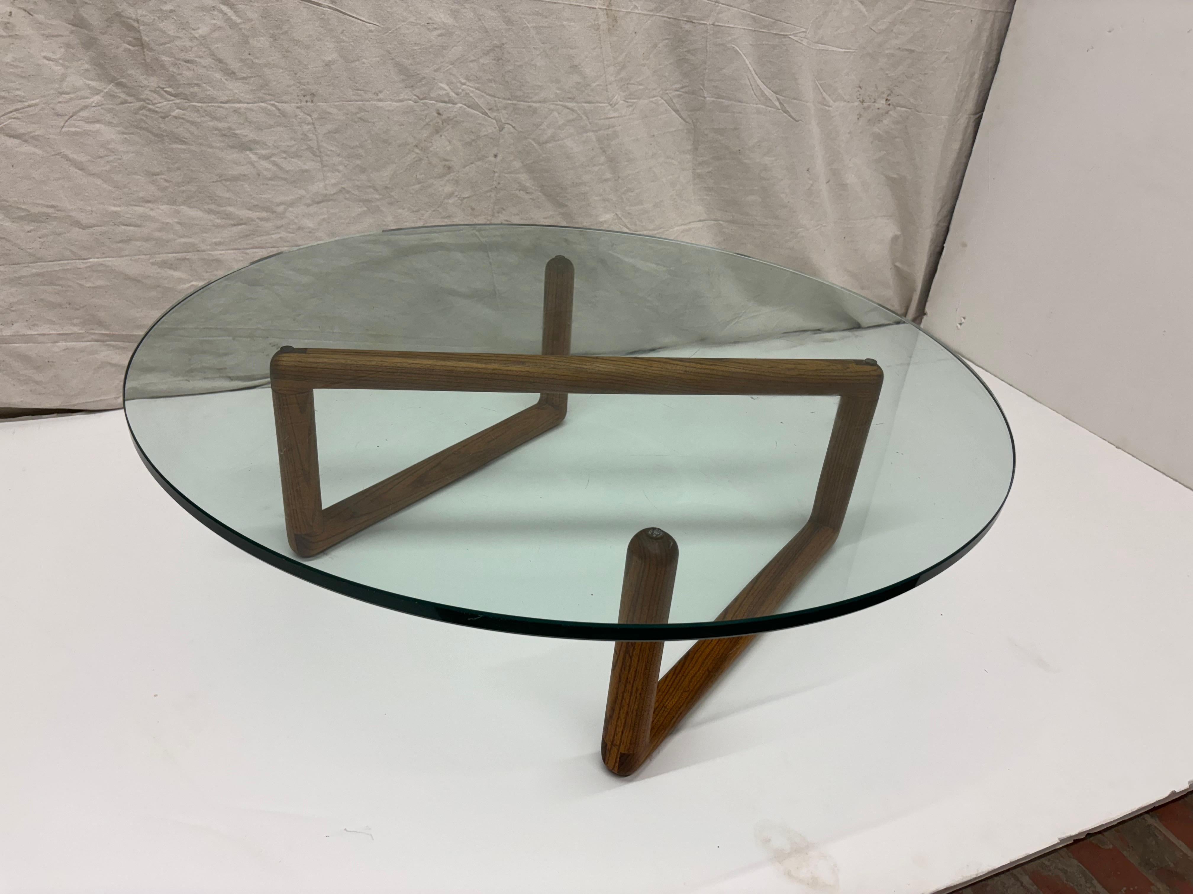 Late 20th Century Richard Kagan Zebra Wood Coffee Table For Sale