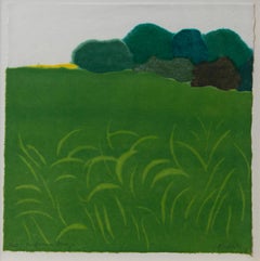 Richard Kemble, A Summer Breeze, Editioned Woodblock Print, 1977