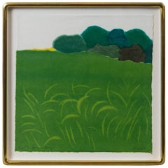 Richard Kemble, A Summer Breeze, Editioned Woodblock Print, 1977