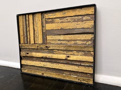 Richard Kemble Wood Collage "Flag", circa 1975