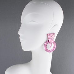 Orecchini a clip pendenti con pietre preziose "Blush Pink" di Richard Kerr