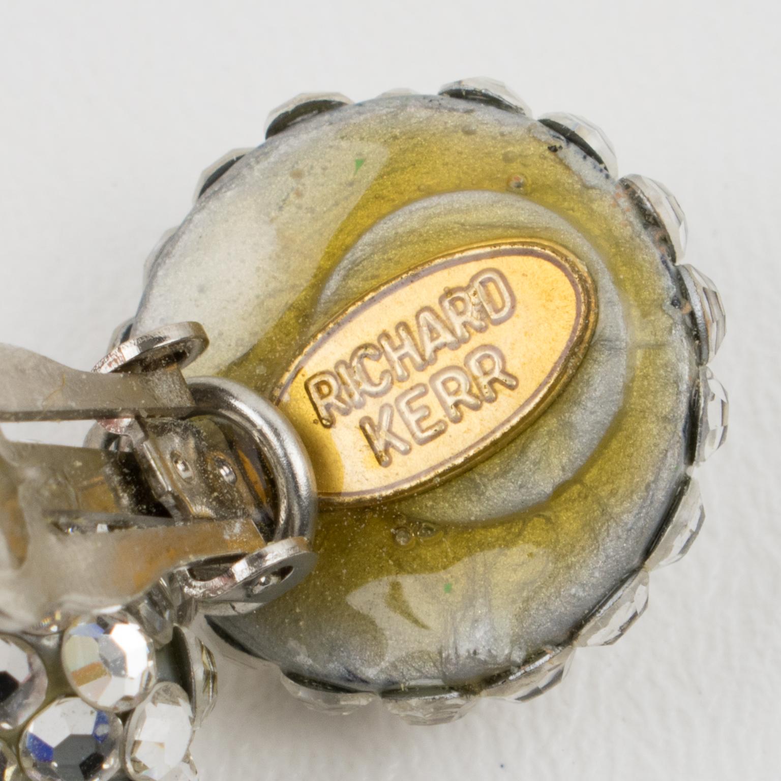 da uomo o donna Orecchini a clip Jewell di Richard Kerr in Silver in vendita