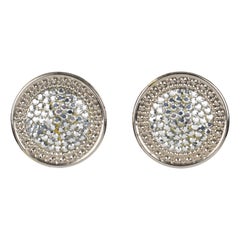 Richard Kerr Silver Jeweled Clip Earrings