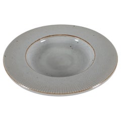 Richard Kjærgaard for Bing & Grøndahl Ceramic Bowl with Relief Pattern 1960s