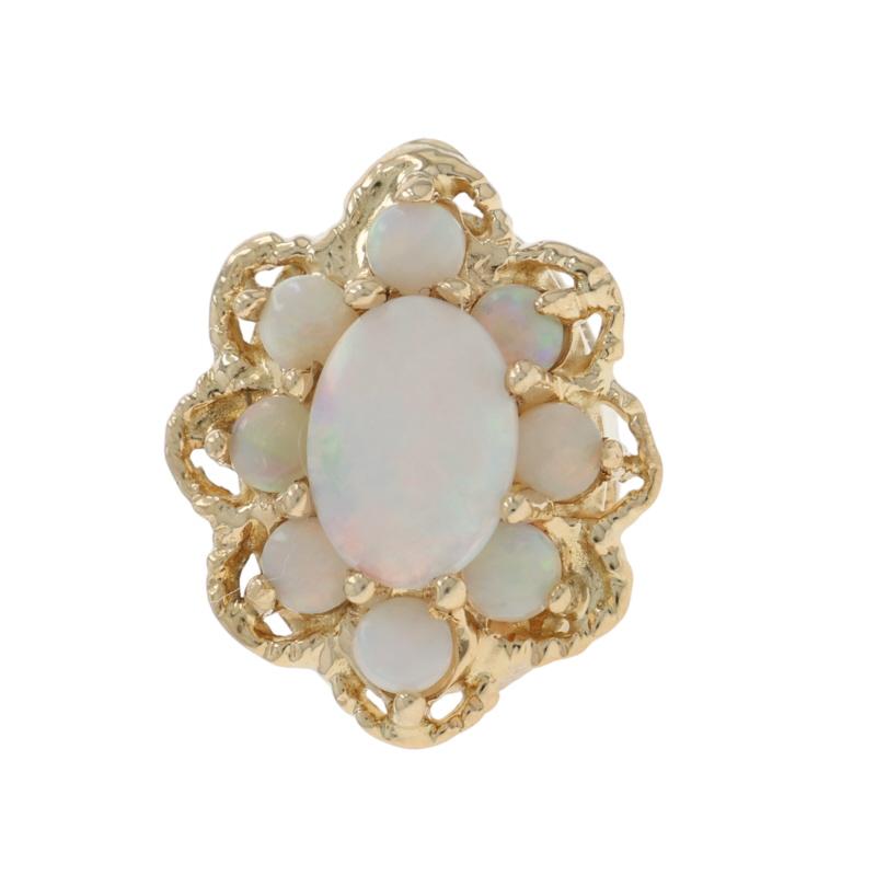 Marchio: A. Richard Klein
Design:  Charm a scorrimento

Contenuto del metallo: Oro giallo 14k

Informazioni su A. Stone

Opali australiani naturali
Carati: 1.10ctw
Taglio: Cabochon ovale e cabochon rotondo

Carati totali: 1,10ctw

Stile: Charm a