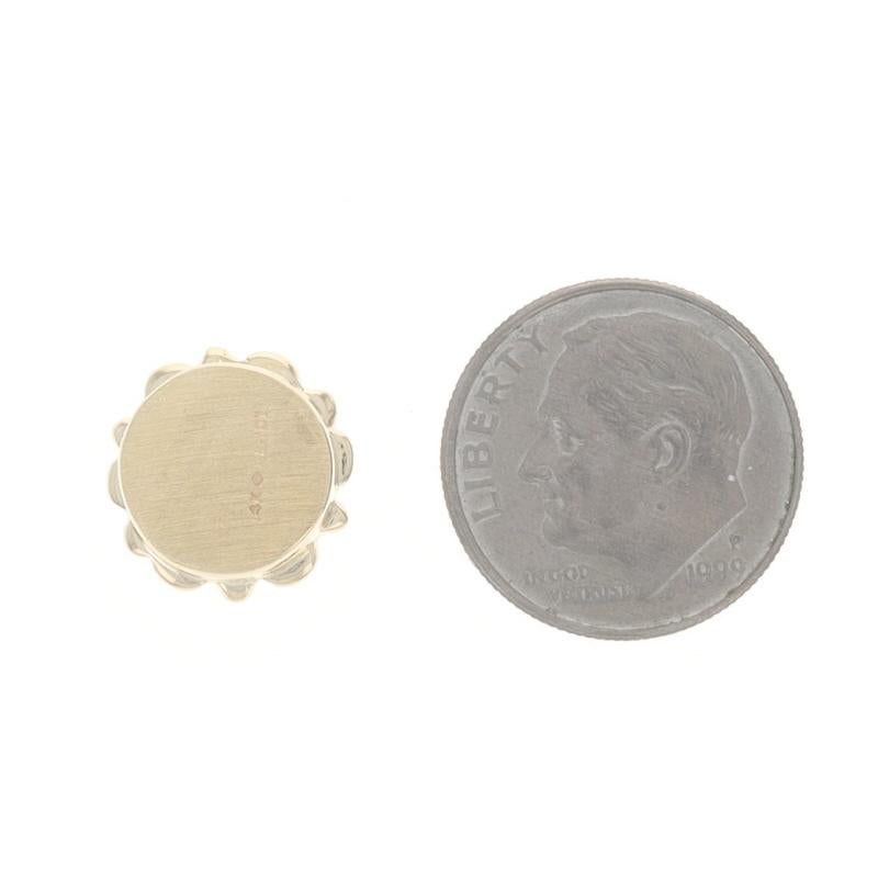 A. Klein Pink Diamond Slide Charm Yellow Gold 14k 1.42ctw Flower Excellent état - En vente à Greensboro, NC