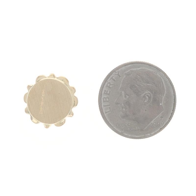 A. Klein Breloque Diamant Rubis - Or Jaune 14k Rond 1.72ctw Floral Excellent état - En vente à Greensboro, NC