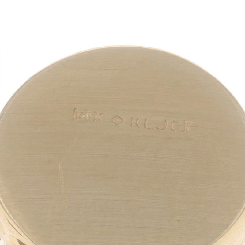 Richard Klein Saphir Halo Slide Charm - Gelbgold 14k Oval Rd 1,79ctw Floral Damen im Angebot