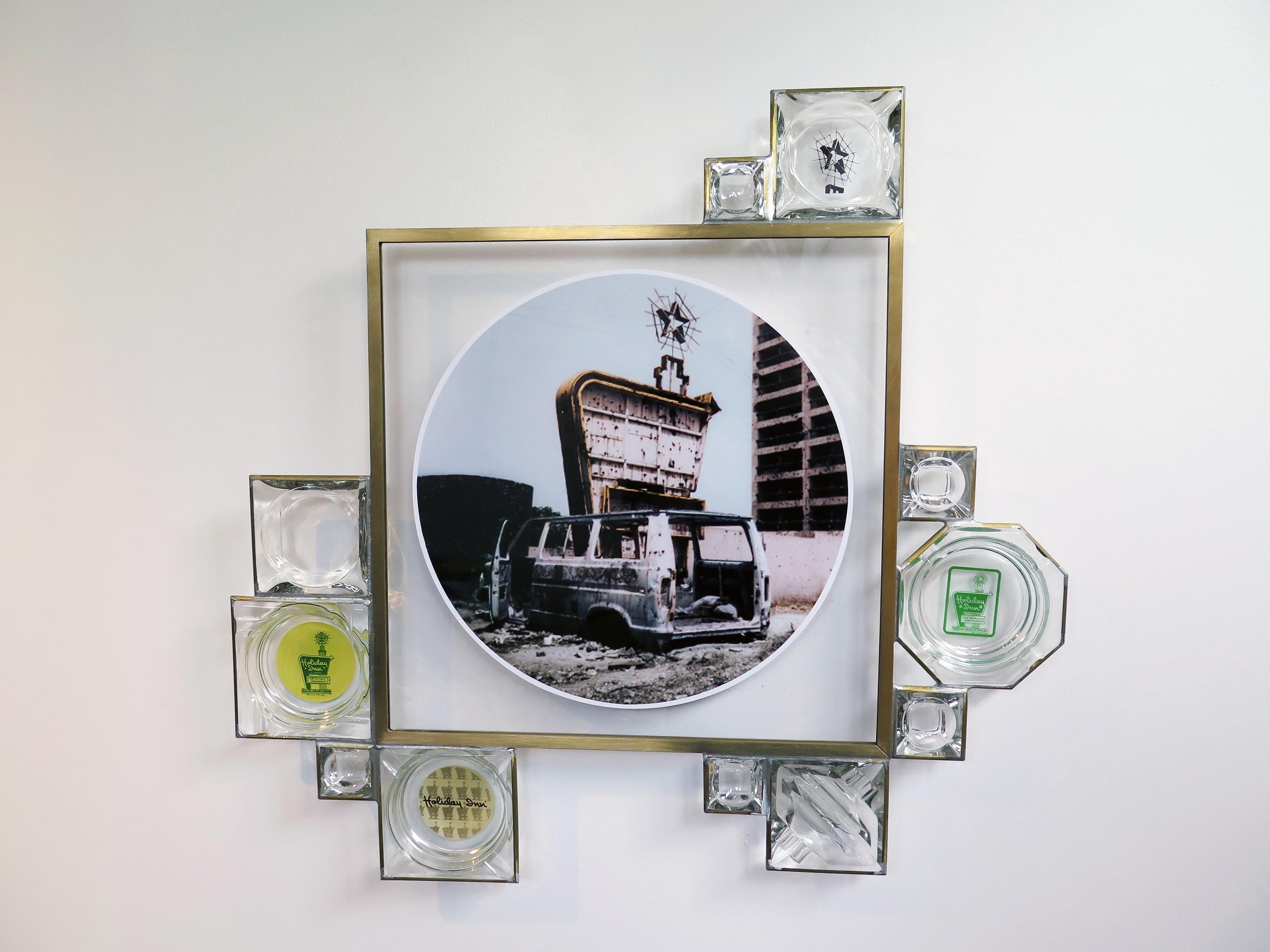 In the mid 1990s Richard Klein started working with found glass objects, including bottles, drinking glasses, ashtrays, and eyeglasses. Initially, Klein rejected any object with commercial or advertising content, but in 2015 he became fascinated