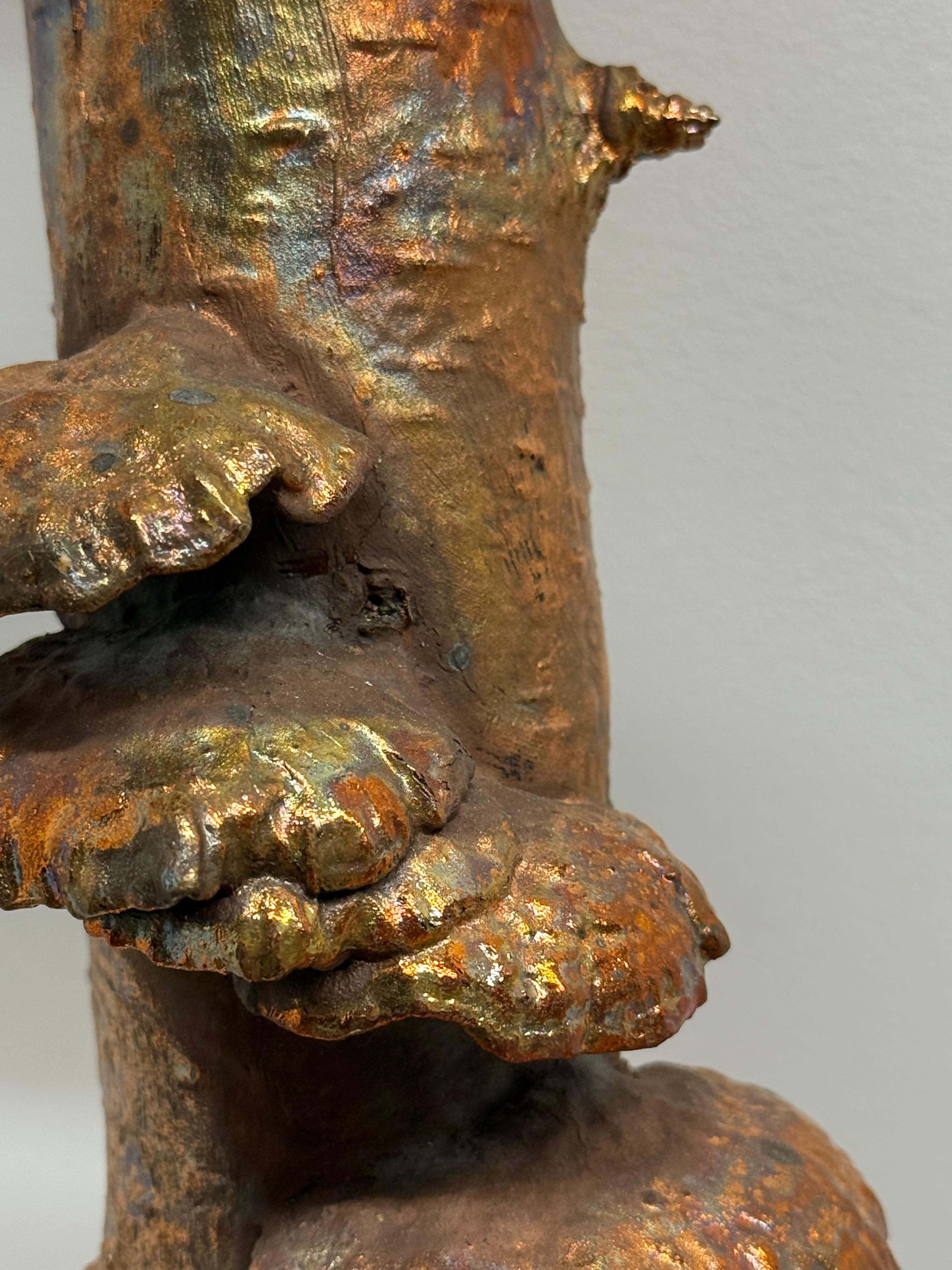 Witness Tree II - Kupfer Birkenbaum Brillenpilze Stehende Skulptur 2024 im Angebot 8