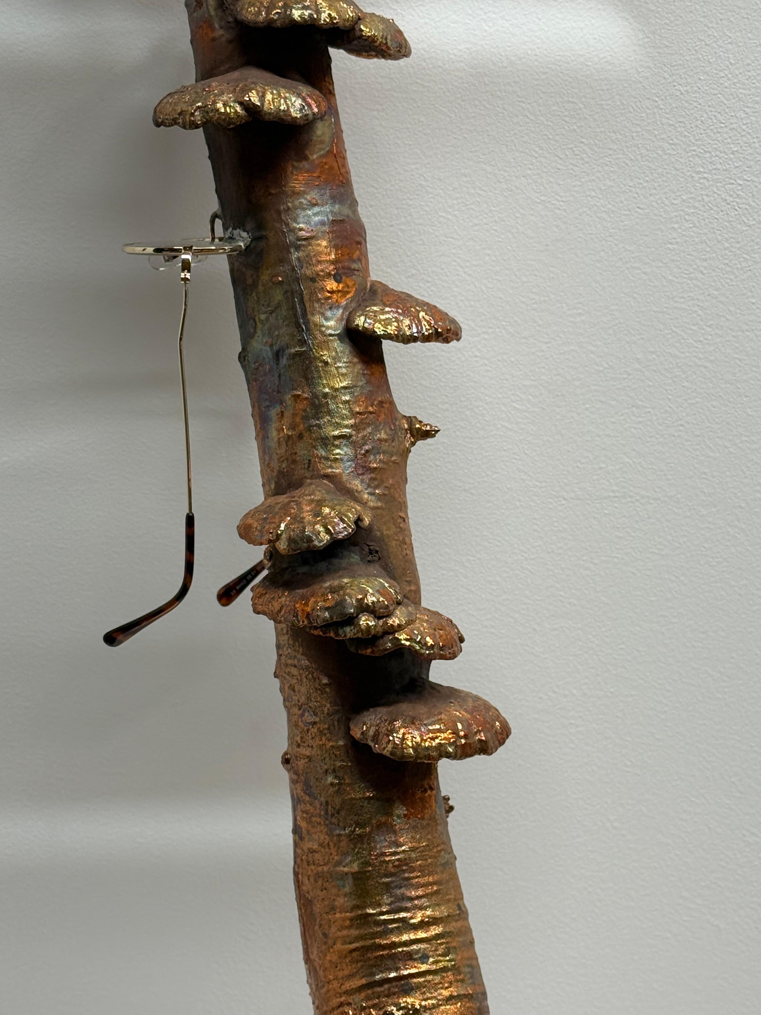 Witness Tree II - Kupfer Birkenbaum Brillenpilze Stehende Skulptur 2024 im Angebot 3