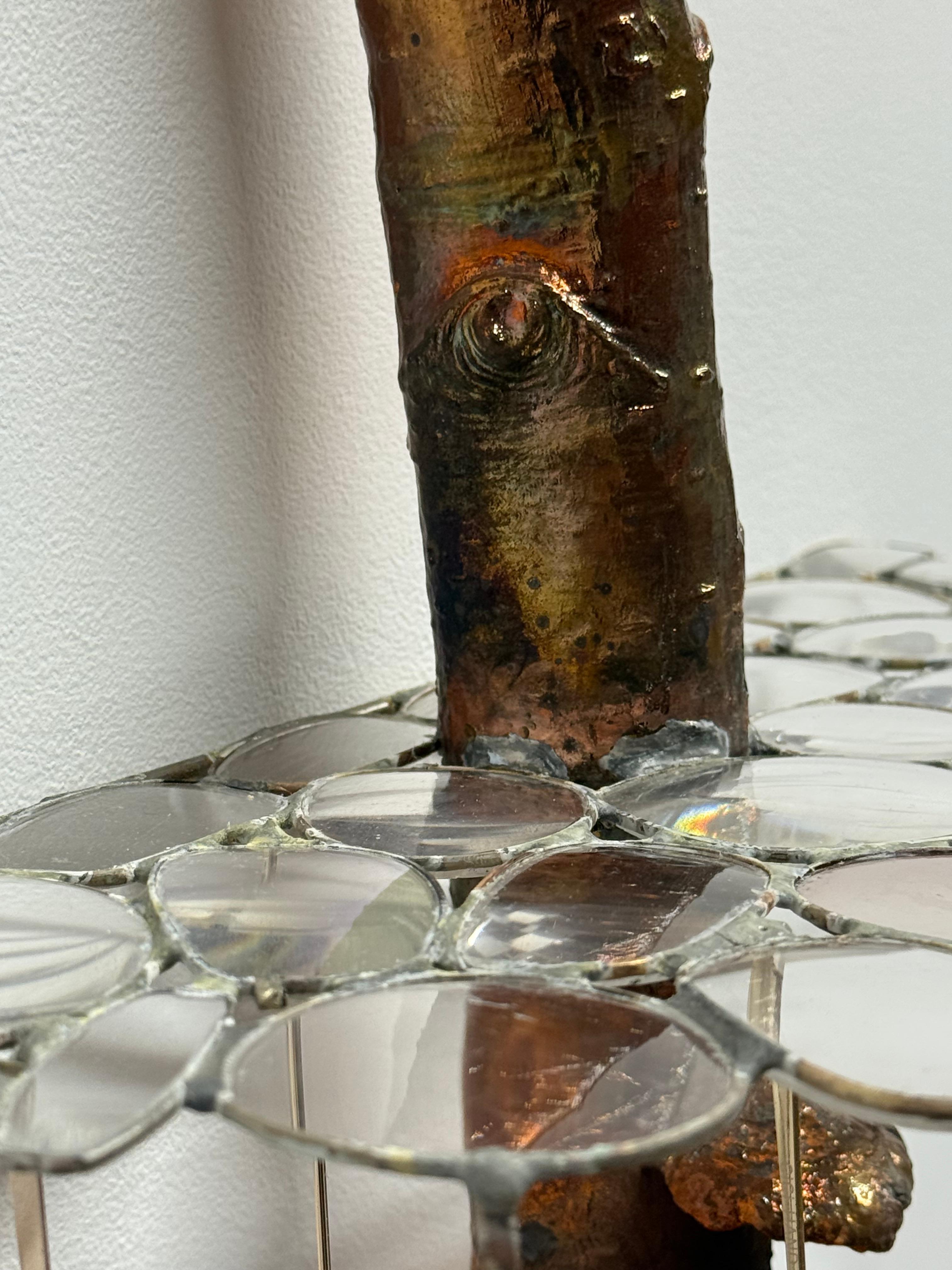 Witness Tree II - Kupfer Birkenbaum Brillenpilze Stehende Skulptur 2024 im Angebot 6