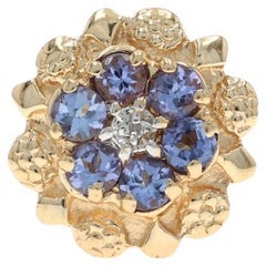 Richard Klein Tanzanites Diamond Slide Charm - Yellow Gold 14k Round 1.48ctw