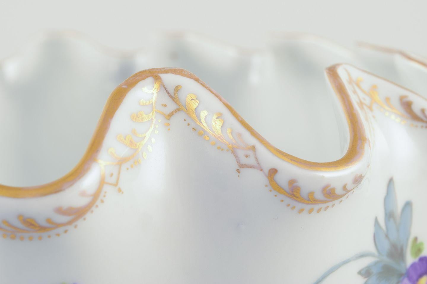 Richard Klemm, Dresde, Allemagne. Glacière en verre (coupe monteith) en porcelaine. Excellent état - En vente à København, Copenhagen