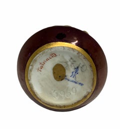 Richard Klemm Dresden Miniature Porcelain Portrait Cabinet Vase of Antoinette