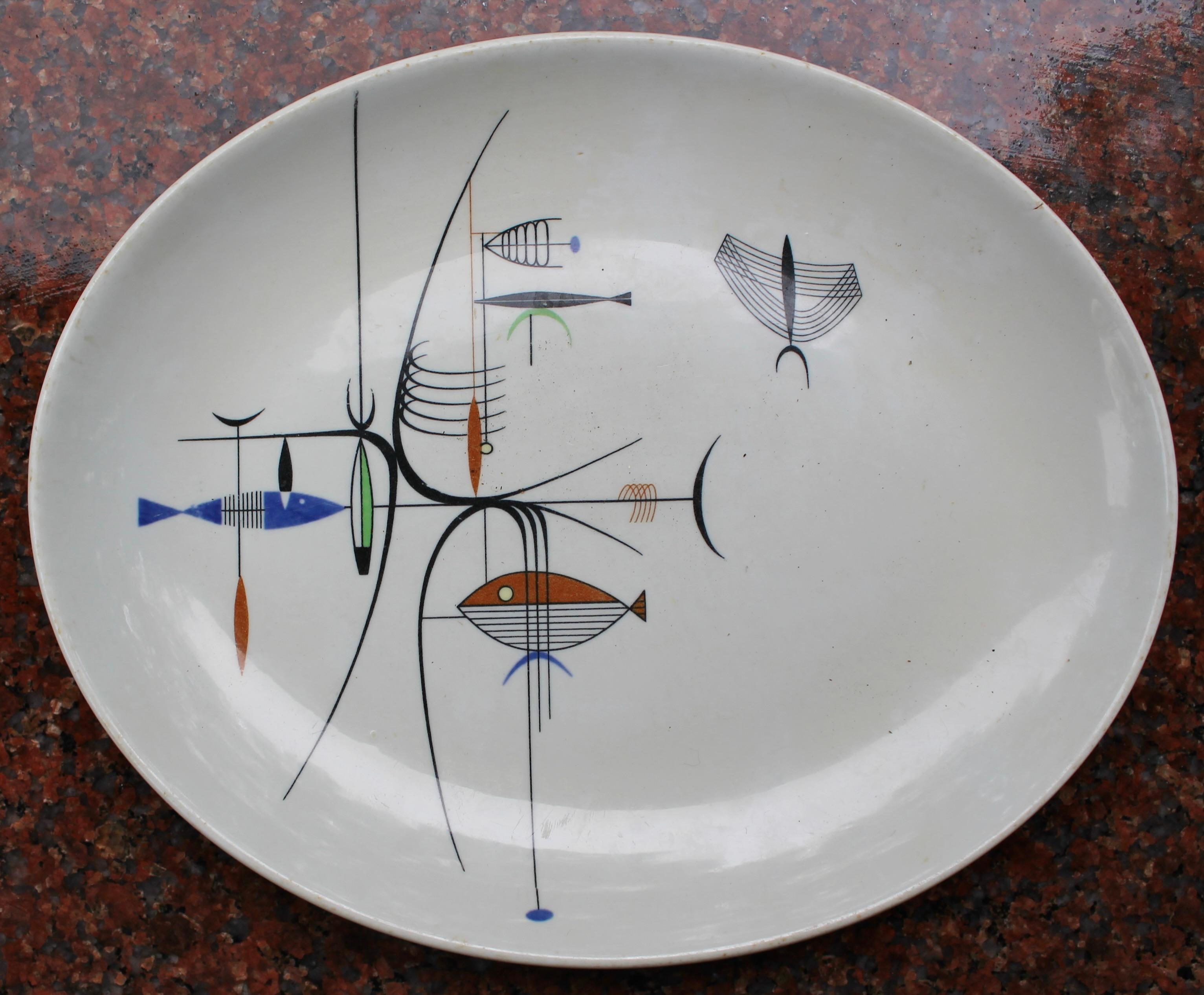 Richard Koppe 'Well of the Sea' 1946 Platter Cerámico en venta