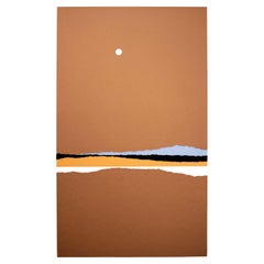 Richard Kozlow Blue Ridge Signed Modernist Serigraph 61/100 Unframed 1980s