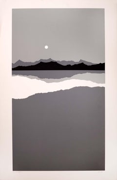 Richard Kozlow Keflavik Signed Modernist Serigraph 59/100 Unframed 1980s