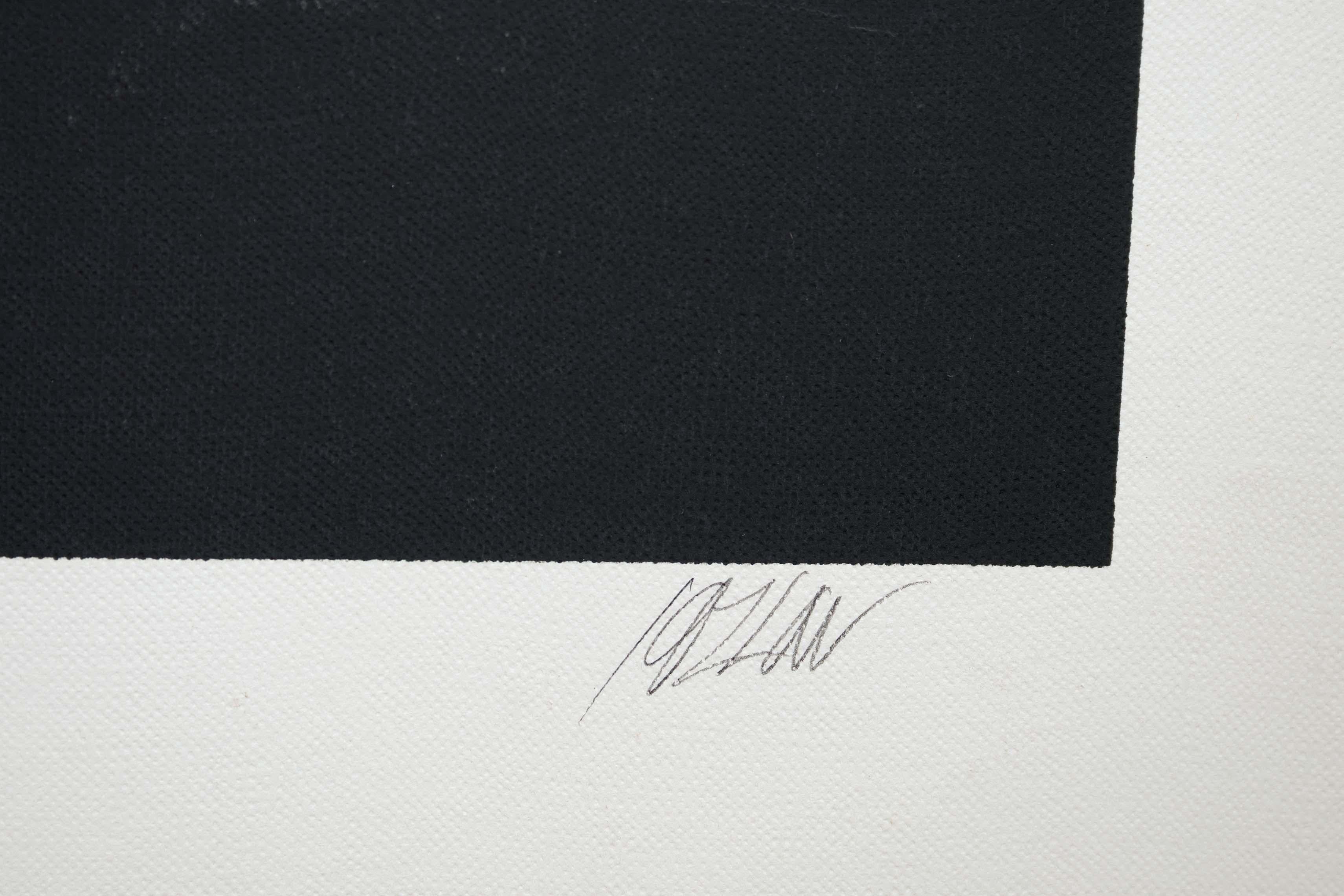 Richard Kozlow Moon River Signed Modernist Serigraph 54/100 Unframed 1980s For Sale 2