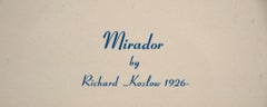 "Mirador" By Richard Kozlow. Printed in U.S.A.