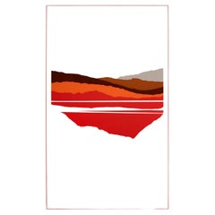 Richard Kozlow Reflection Signed Modernist Serigraph 51/100 Unframed 1980s