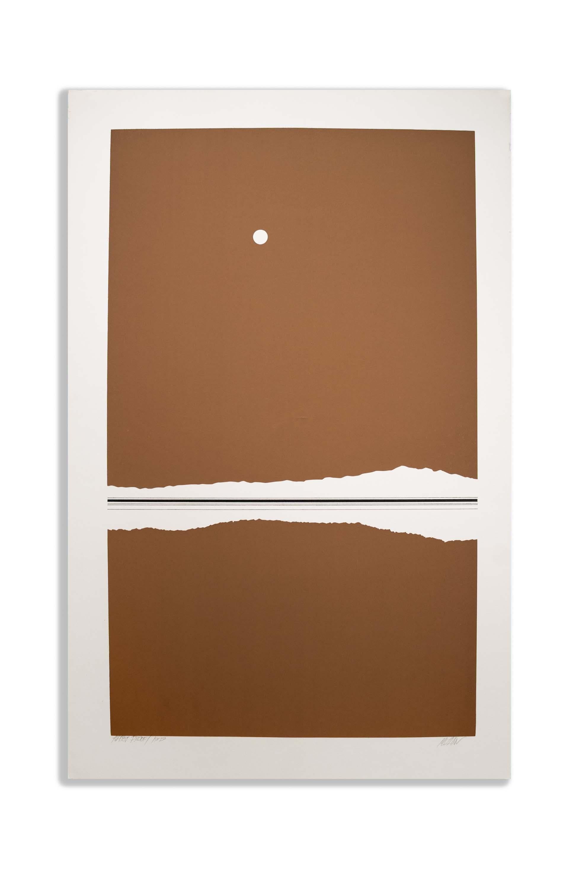 Richard Kozlow Rio Blanco Signierte Modernistische Serigraphie 55/100 Ungerahmt (amerikanisch) im Angebot