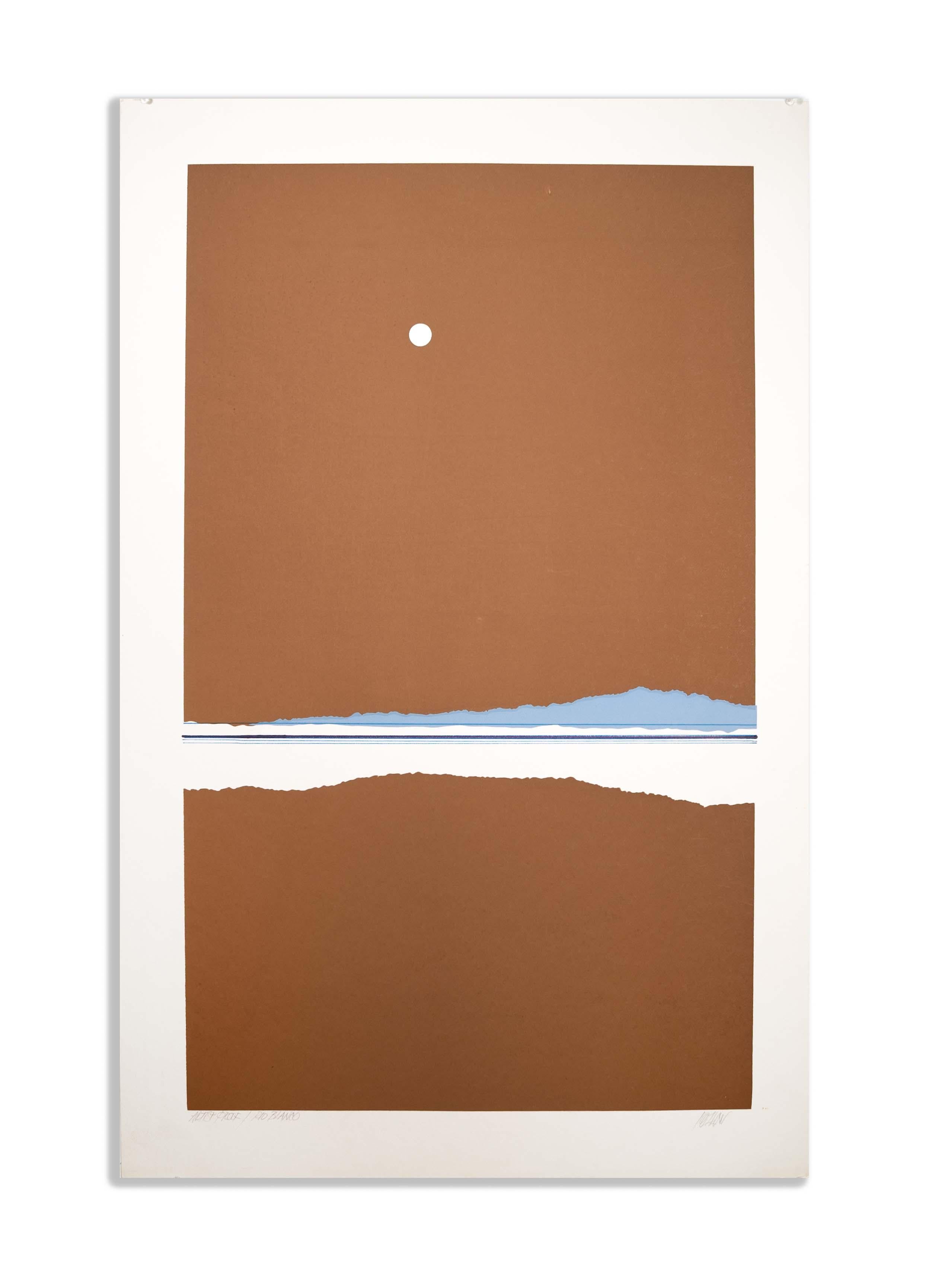 Américain Proof d'artiste moderniste Rio Blanco signé Richard Kozlow en vente