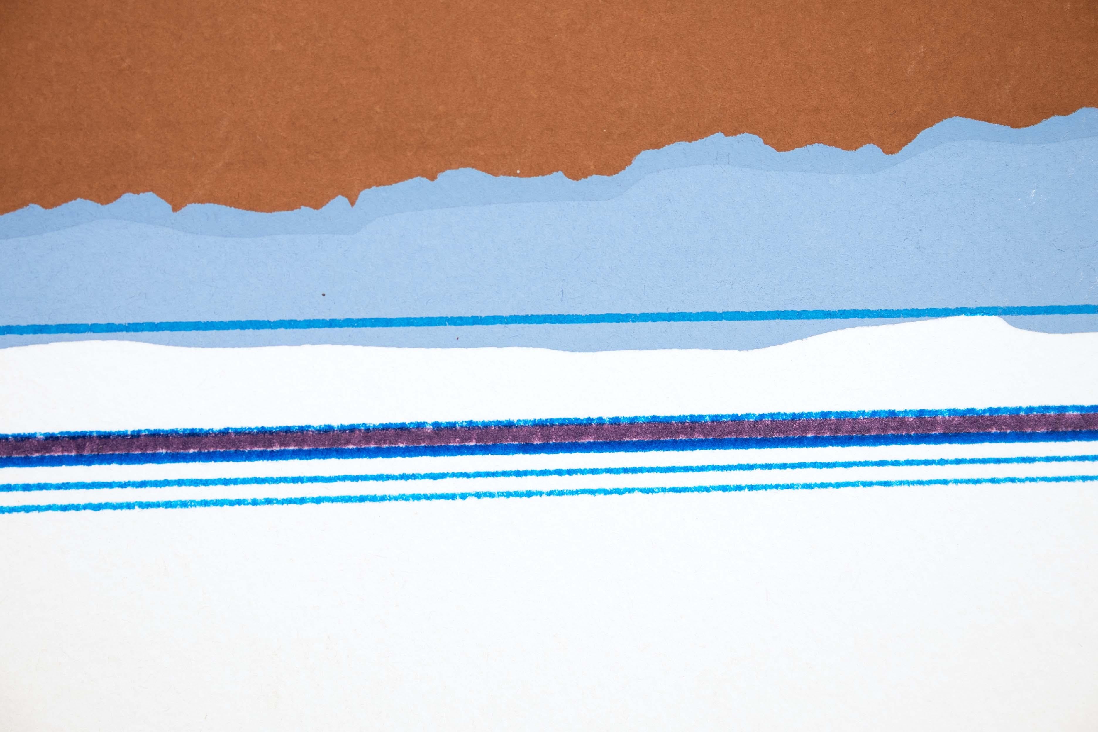 Papier Proof d'artiste moderniste Rio Blanco signé Richard Kozlow en vente