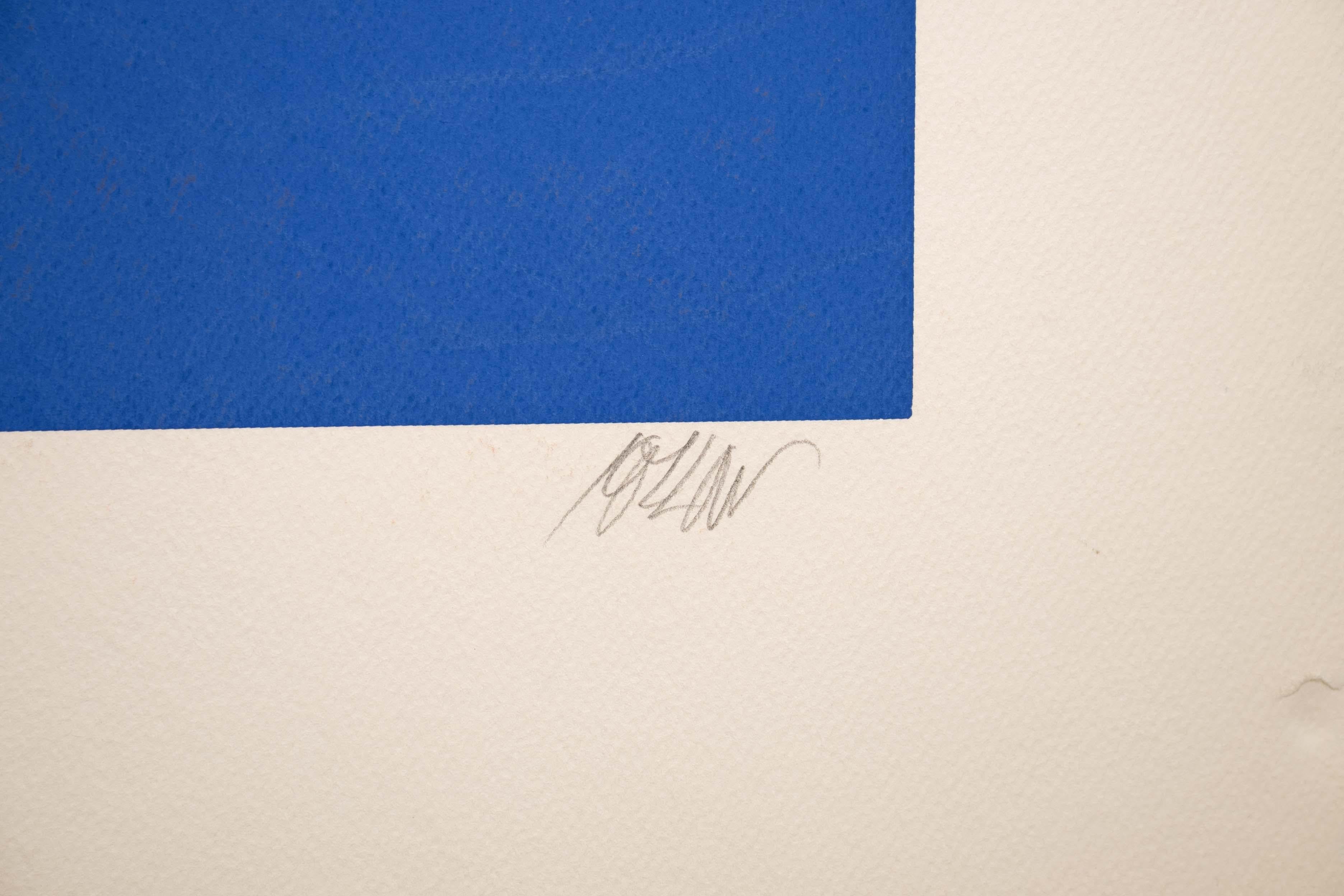 Richard Kozlow Spectrum Modernistische abstrakte Serigraphie 1/1 Un gerahmt 1980er Jahre im Angebot 2