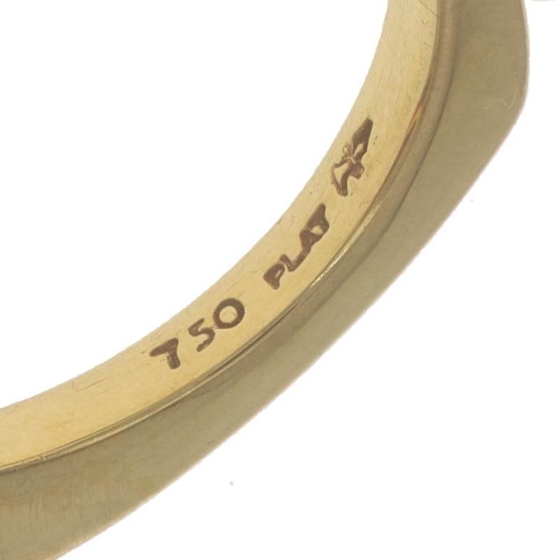 Women's Richard Krementz Tanzanite Garnet Diamond Two-Stone Ring Gold18k Platinum4.42ctw For Sale