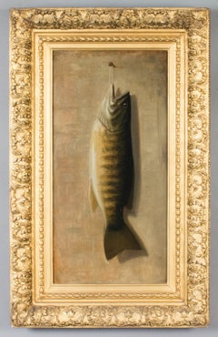 Antique Trophy Fish by Upstate New York Artist Richard Goodwin, 1860
