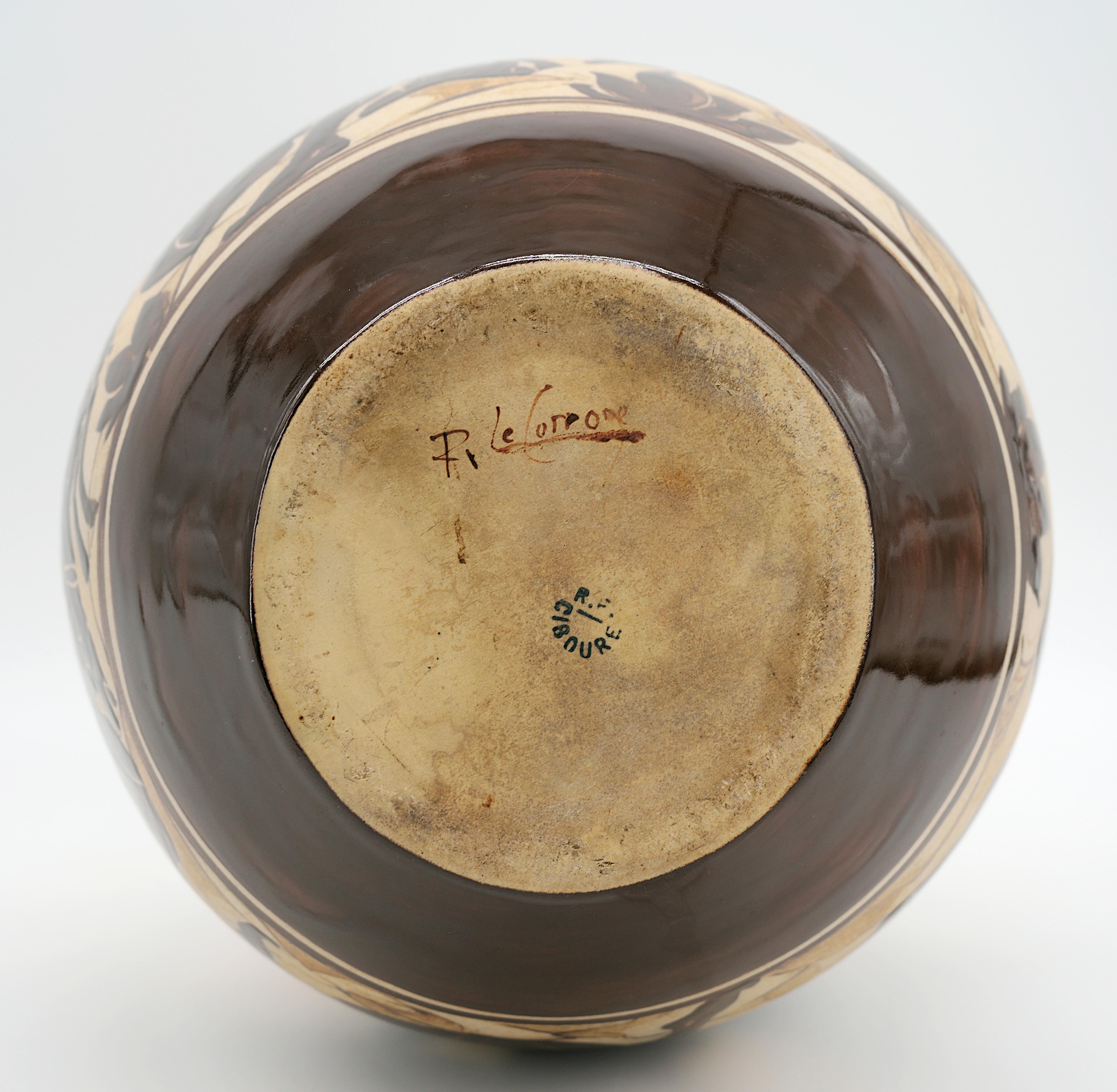 Richard LE CORRONE at CIBOURE Grande vaso greco in gres, primi anni '50 in vendita 11
