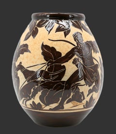 Richard Le Corrone Vase grec en grès, Ciboure, début des années 1950