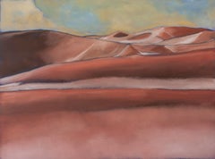 Namibia, Dunes # 2, Original Landscape Painting, 2015