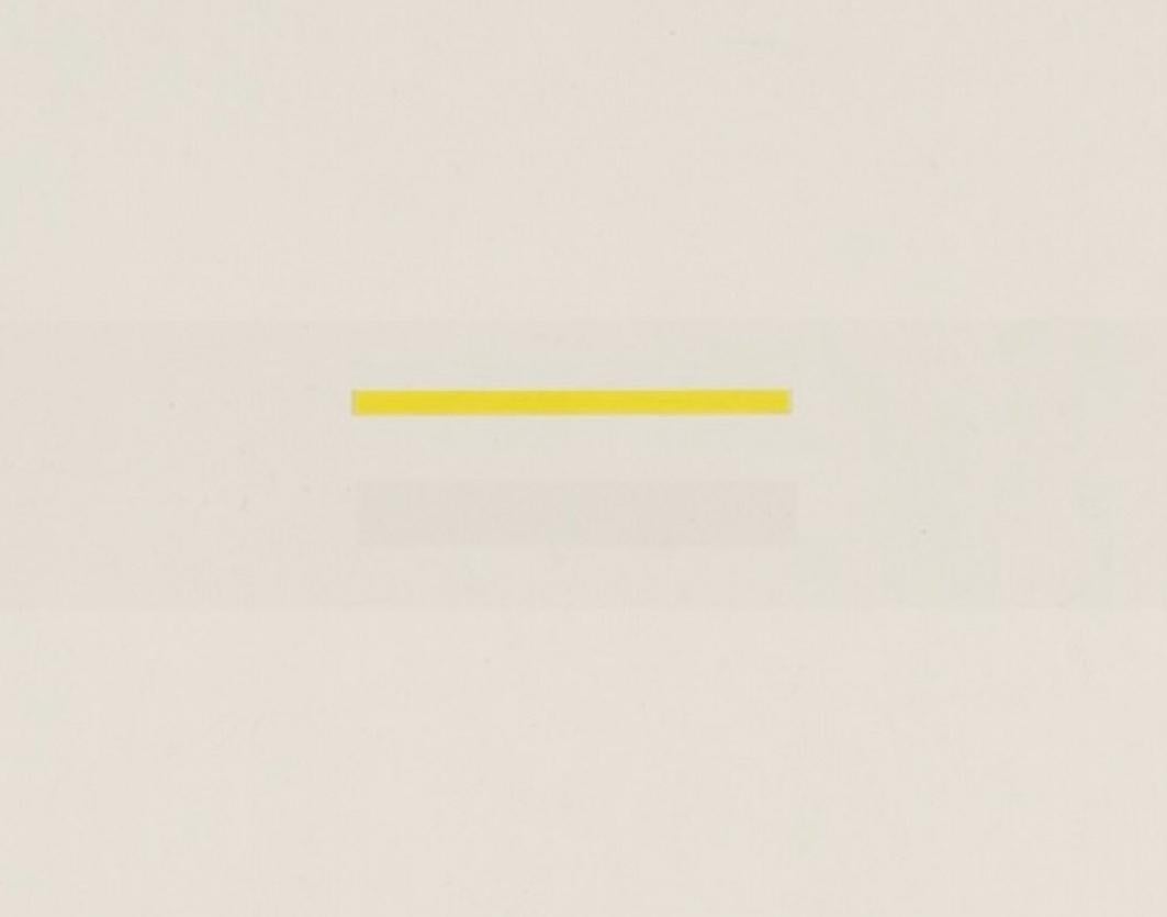 May 2 - 20th Century White Abstract Minimalist Screenprint by Richard Lin For Sale 4