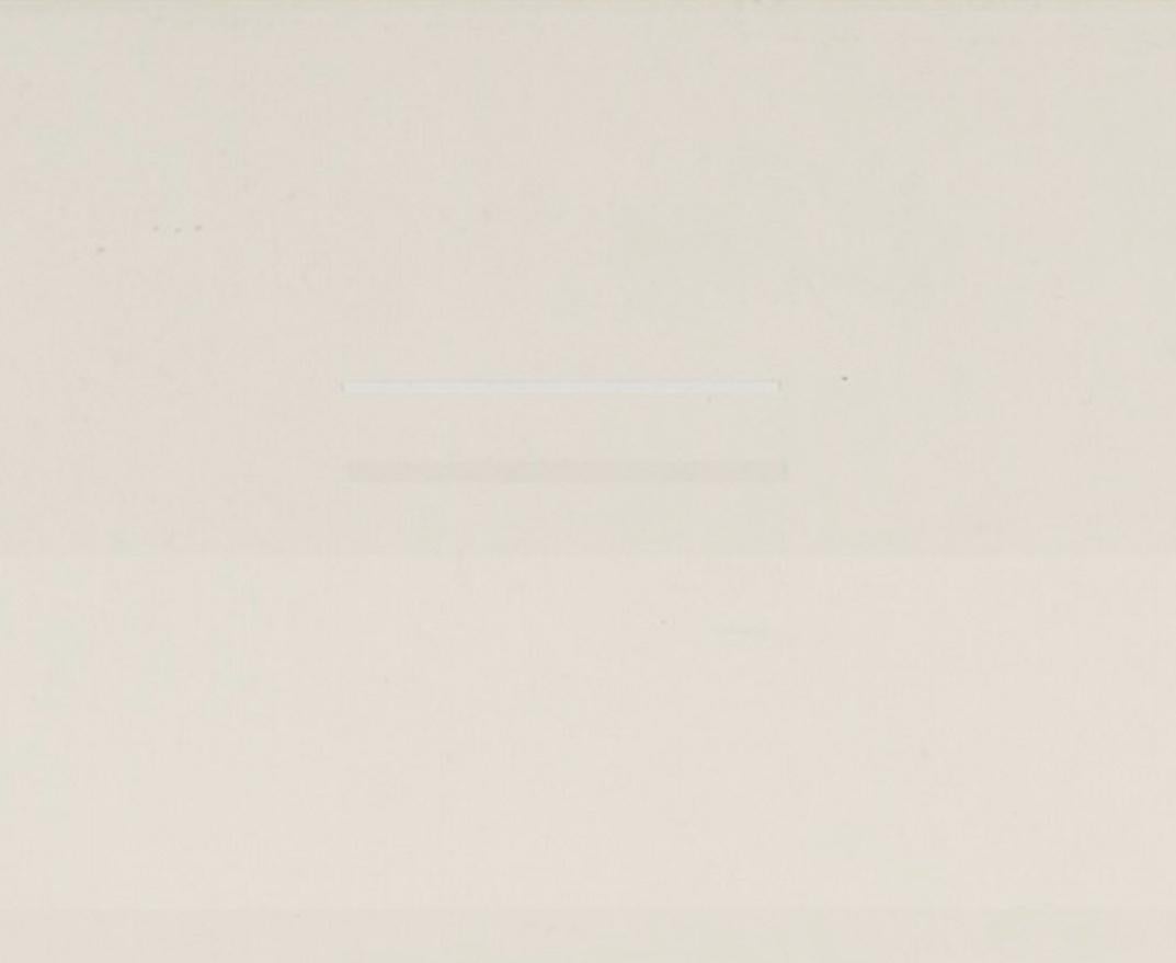 May 2 - 20th Century White Abstract Minimalist Screenprint by Richard Lin For Sale 5