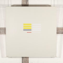 May 3 - by Richard Lin, 20th Century White + Yellow Abstract Minimalist Print
