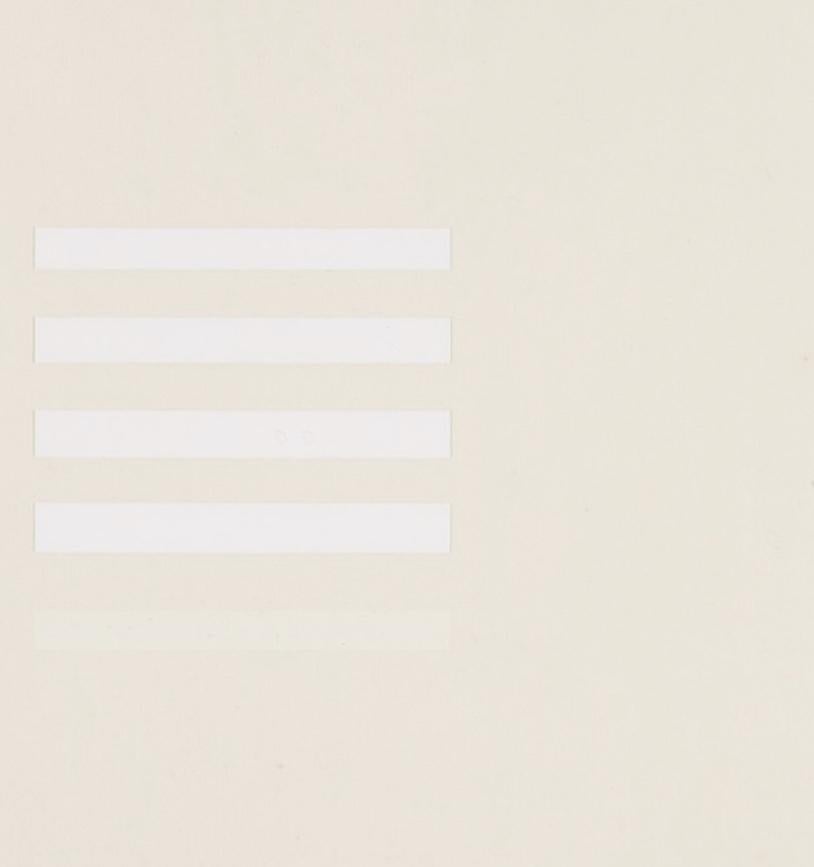 May 3 - by Richard Lin, 20th Century White + Yellow Abstract Minimalist Print For Sale 3