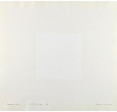 Estate, da The Four Seasons, 1966 - Serigrafia minimalista bianca