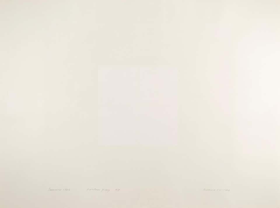 Summer, from the Four Seasons - Minimalist White Modernist Print by Richard Lin