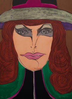 Richard Linder "Red Head" Lithograph Figurative Portrait