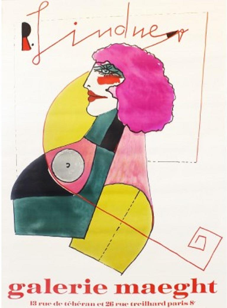 Fin du 20e siècle Richard Lindner Galerie Maeght Poster en vente