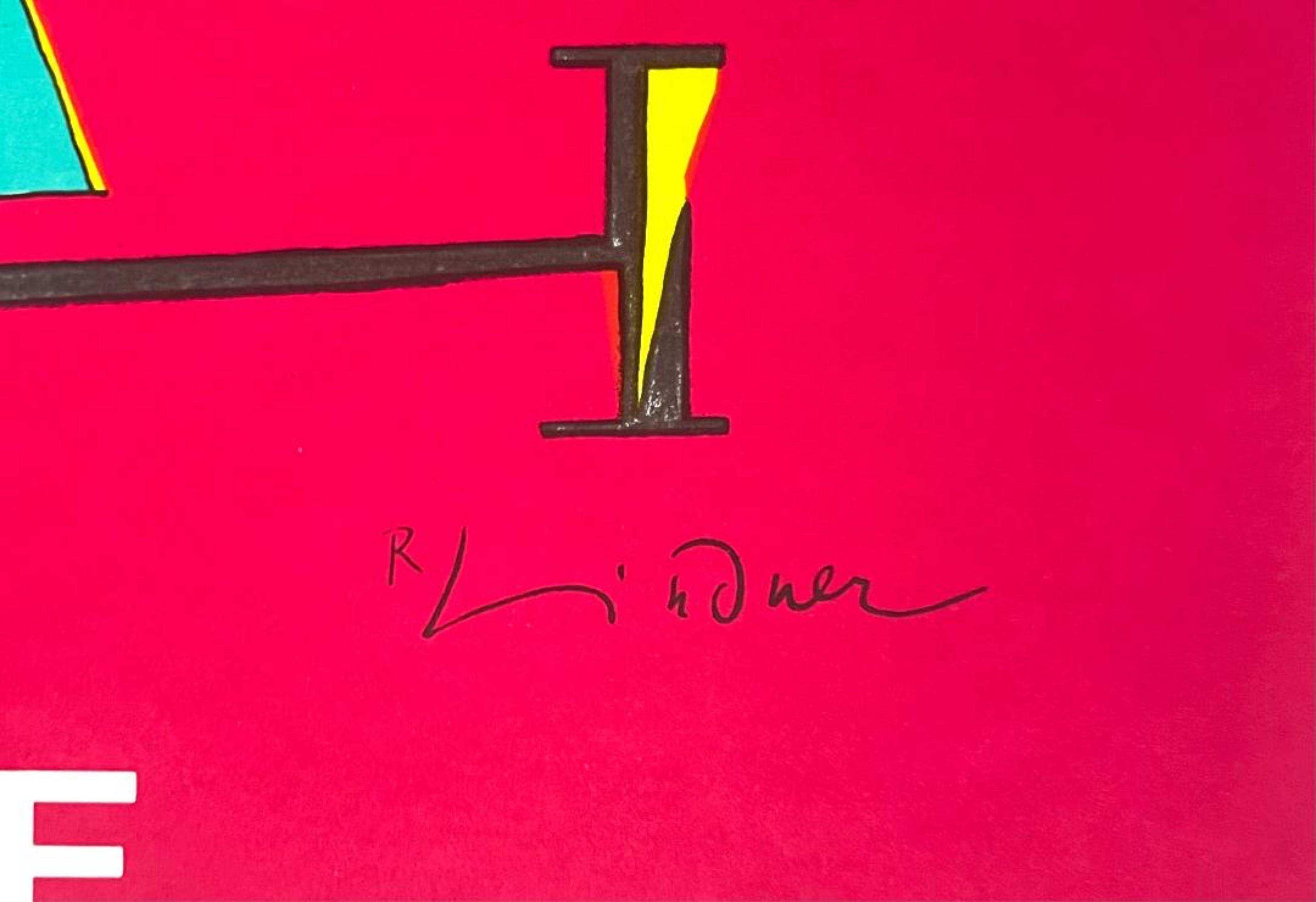 3 Biennale Internationale de L'estampe, Francia 1968 Cartel de Miss American Indiana - Print de Richard Lindner