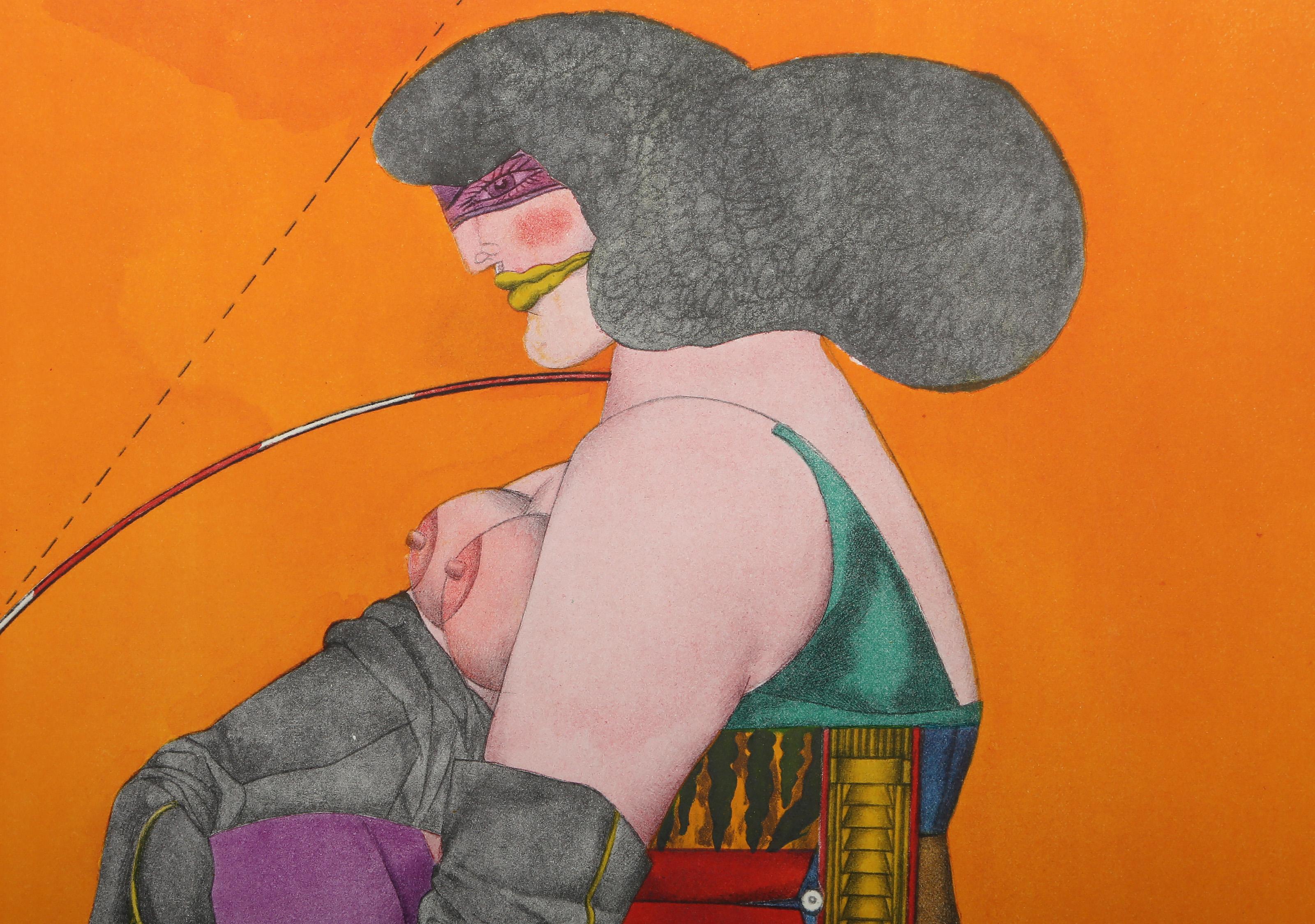 Circle and Pillow, lithographie Pop Art de Richard Lindner en vente 2