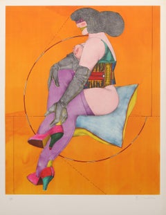 Circle and Pillow, lithographie Pop Art de Richard Lindner