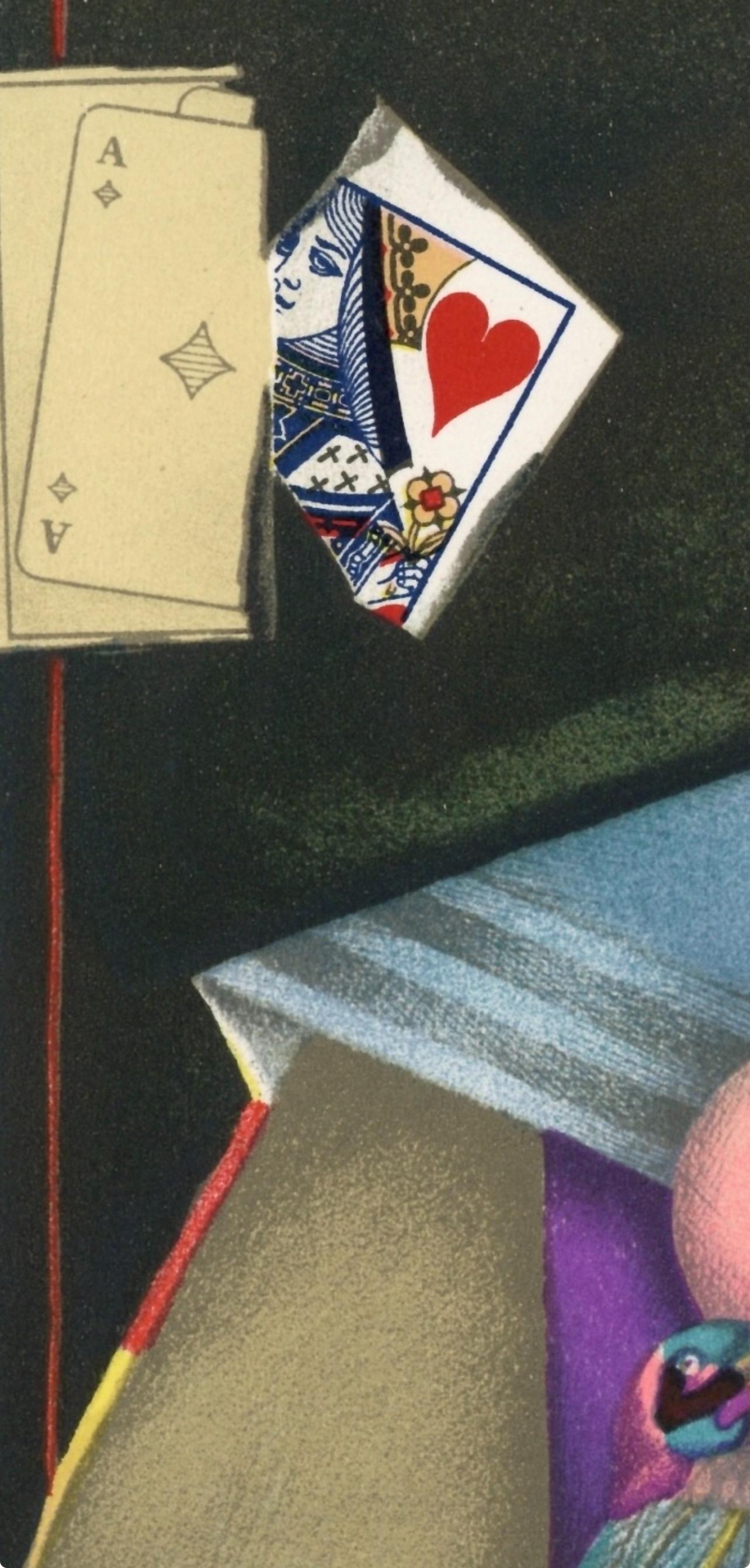 Composition, Société internationale d'art XXe siècle - Gray Landscape Print by Richard Lindner